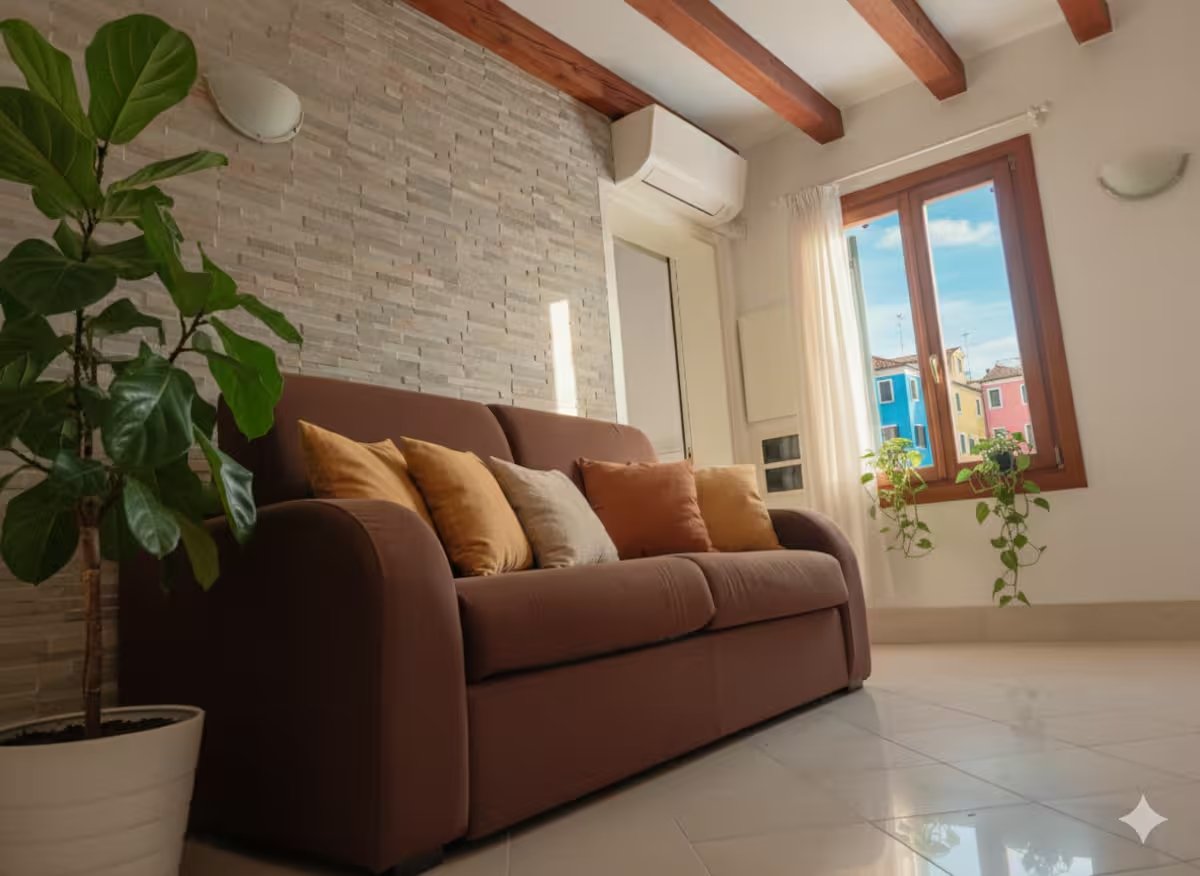 Vista Canale Ponte Burano